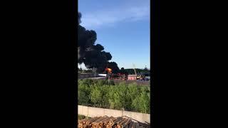 Пожар  на базе в Сыктывкаре