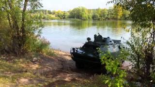 БРДМ 2 по земле и по воде , покатушки , продолжение