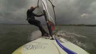 Выход на глиссирование, виндсерф клуб Lucky Surf.