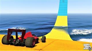سباق فورملا وان طريق مغمور بالماء | GTA 5 - F1 Race Flooded Road