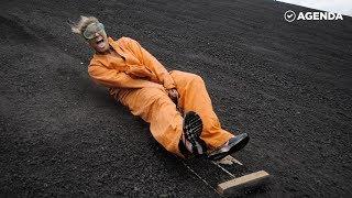 Вулканический сёрфинг (Volcano surfing) по действующему вулкану в Никарагуа