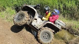 Yamaha Grizzly, Suzuki KingQuad и отжимания в лесу!