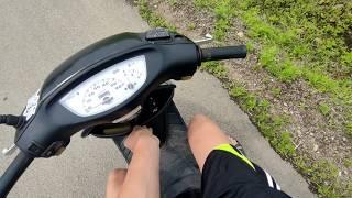 Замер максимальной скорости на стоковом мопеде HONDA DIO AF 35
