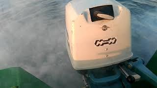 Обкатка. Лодочный мотор Нептун 23. Outboard boat engine Neptune 23.