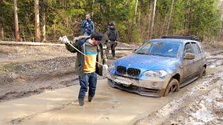 BMW X5 с лебедкой проедет везде