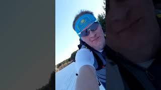 Спуск на лыжах с 16го г.Риддер. поход в горы