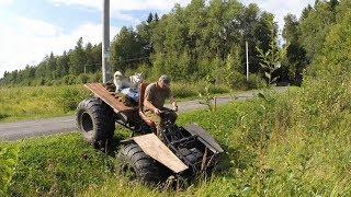 Покатушки на вездеходе каракате, испытания на воде и по бездорожью, первая поломка