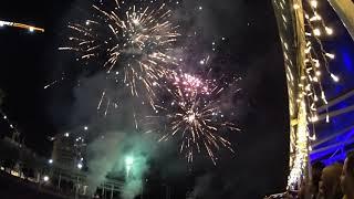 Прогулка на теплоходе с салютом круто #МАЭСТРО вечерняя, ночная Москва потрясающая  #Москва #ВМФ