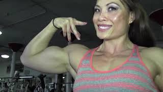 Женский бодибилдинг с одной Азиатской моделью №16. Female bodybuilding with one Asian model №16