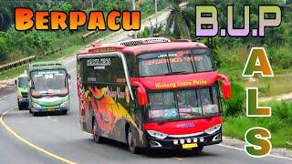 Bus ALS Mercedes Benz Mencoba Mengejar Bus BUP Scania