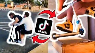 ТИК ТОК vs САМОКАТ - Трюки на Самокате в ТИКТОК