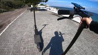 Электросамокат Xiaomi Scooter Pro vs Xiaomi m365 2wd: подъем в крутую горку.