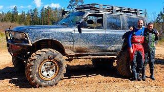 На что способны два дурака и подготовленная Toyota Land Cruiser 80?!