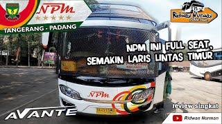 BUS NPM V28 Full seat, semakin laris lintas timur sumatra