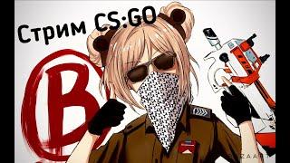 Стрим девушка играет CS:GO / ММ / Напарники / Аимка 3 руб