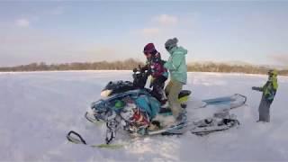 21.01.18 г  Сахалин покатушки на снегоходе BRP