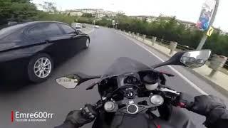 Заруба мото проти машини покатушки на спортбайке