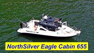 Катер NorthSilver Eagle Cabin 655 с мотором Mercury F 225  DTS EFI. Обзор и тюнинг.