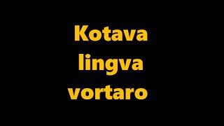 language kotava - esperantoava ravlemakam ( vortaro Kotava - Esperanto parto 11 )