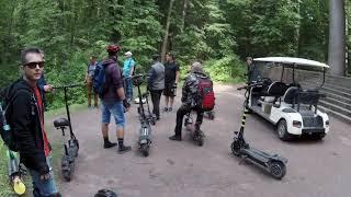 Покатушки. Пушкин - Павловск. Моноколесо Inmotion V8. Прогулка на моноколесе по парку. Уницикл.
