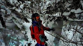 Лесные покатушки на СТК Горный воздух на сноуборде