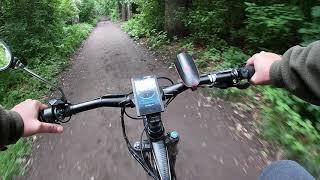 Покатушки на электровелосипеде/В Роще  Баума 