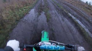 ПОЛНЫЙ ГАЗ ПО ЛУЖАМ И ГРЯЗИ НА ПИТБАЙКЕ/покатушки на питбайке [GoPro]
