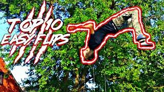 ТОП 10 ПРОСТЫХ САЛЬТО / TOP 10 EASY FLIPS