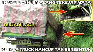 TERJADI LAGI.!! LAKA HARI INI' KEPALA TRUCK HANCUR TAK BERBENTUK.