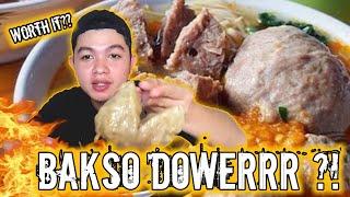 MAKAN BAKSO DAGING CINCANG PEDAS SAMPE DOWERRR !!