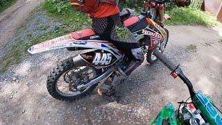 Покатушки На Питбайке По Лесу с Honda CRF 250 Часть 1 [GoPro]