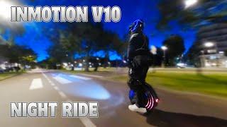 CINEMATIC | Night Ride - Le Havre | Inmotion V10 | GoPro MAX | Good vibes !