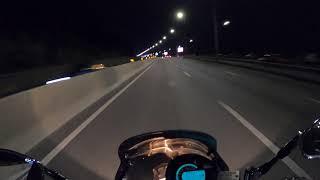 Ночные покатушки на мотоциклах по Киеву