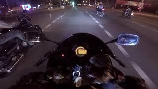 Ночные мото покатушки на спортбайках