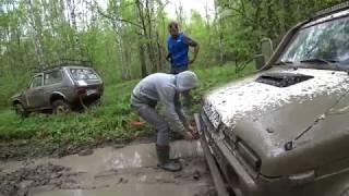 покатушка на нивах, нива на тракторах творит чудеса