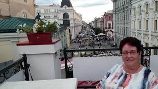 Путешествие. КАЗАНЬ часть 6. Прогулка по набережной и по ул. Баумана. Ужин на террасе.