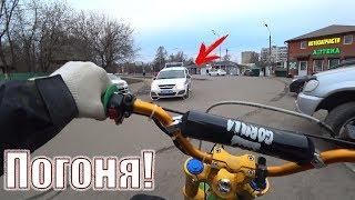 Уход от полиции!! Покатушки на питбайке!! Погоня ДПС!! Чуть не схватили копы!!! POLICE!!