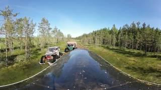 ВИДЕО 360 СДВИГАЕМ ЭКРАН Покатушки Феникс Ёж и Walle