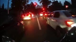ночные покатушки на мотоцикле по городу