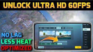 UNLOCK ULTRA HD 60 FPS IN PUBG | PUBG MOBILE 1.0.0 LAG FIX CONFIG | HOW TO UNLOCK ULTRA HD IN PUBG