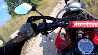 Motoland Dakar 250 ST. Покатушки по лайту. Замер радиации на карьере горы Змейка.