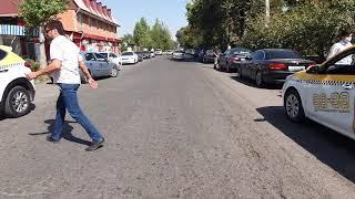 Дорога с мебельного до светофора 1-го советского мимо пожарки роддома. Душанбе  Таджикистан 01-09-20