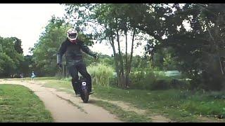 InMotion V11 & KingSong S18 Electric Unicycle (EUC) ride in Epping Forest