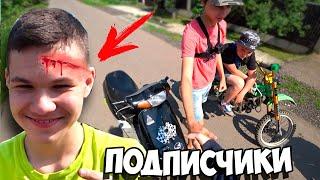 ПОДПИСЧИК ПЕРЕВЕРНУЛСЯ на ПИТБАЙКЕ!! ПОКАТУШКИ на ПИТБАЙКЕ 125 / Скутер