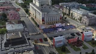 Парад Победы в Казани с высоты птичьего полета