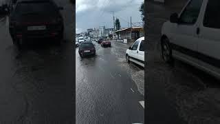 На мотоцикле по воде... Покатушки в дождь