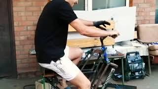 Самодельный электросамокат, тест подвески!