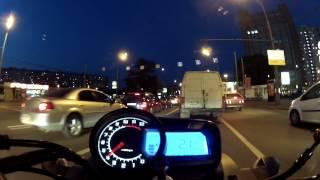 Вечерние покатушки в два мотоцикла Stels flame 200