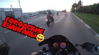 ВЕЧЕРНИЕ ПОКАТУШКИ ГОРОДСКИЕ ХУЛИГАНЫ.Honda VTR 1000 F & BMW G 310 R & Ducati Monster 1100.