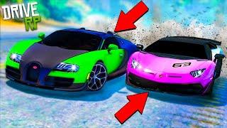 GTA 5 DRIVE RP - ЗАРУБА МЕЖДУ БУГАТТИ И ЛАМБОЙ SVJ! Я ПРОСТО В ШОКЕ! ДИКИЕ ГОНКИ ПО ТРАССЕ ! 